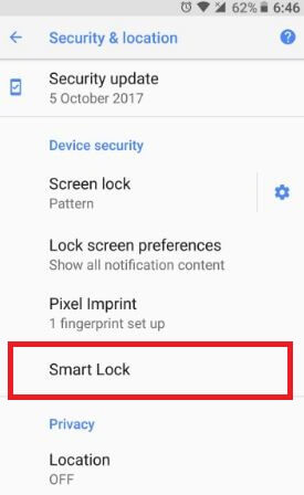 Så här använder du Smart Lock på Android Oreo 8.1 för att låsa upp din telefon automatiskt