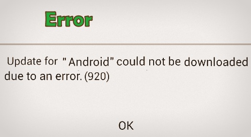 Åtgärda fel 920 i Google Play Store