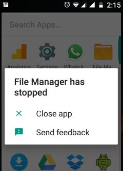 Fix Tyvärr har File Manager slutat fungera på Android