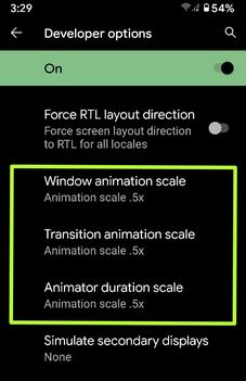 Hur man ändrar fönstrets animeringsskala i Android-telefon