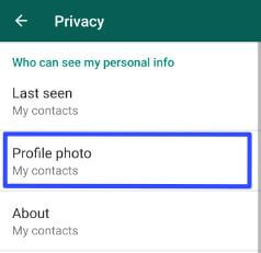 Dölj WhatsApp-profilbild på Android