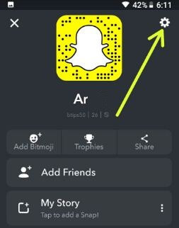 Snapchat-inställningar Android mobil