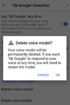 Ta bort röstmodell på Pixel- och Pixel XL-telefonen