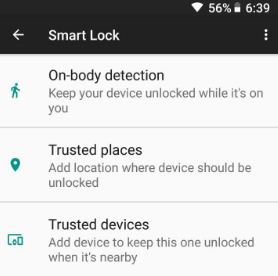 Hur man använder smart lock på LG V30